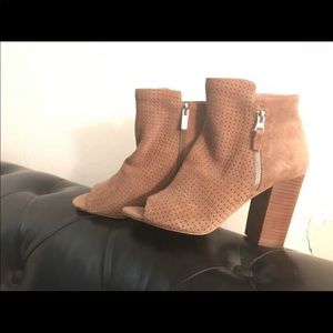 Brown wedge heel